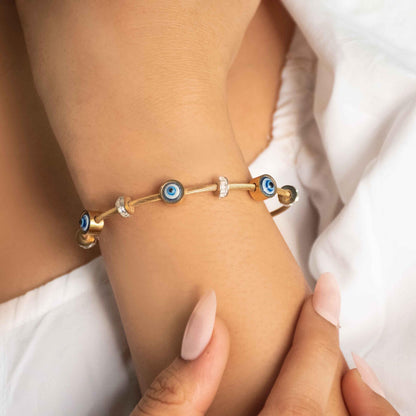 Evil Eye Classic Bangle-Stylish Protection and Elegance