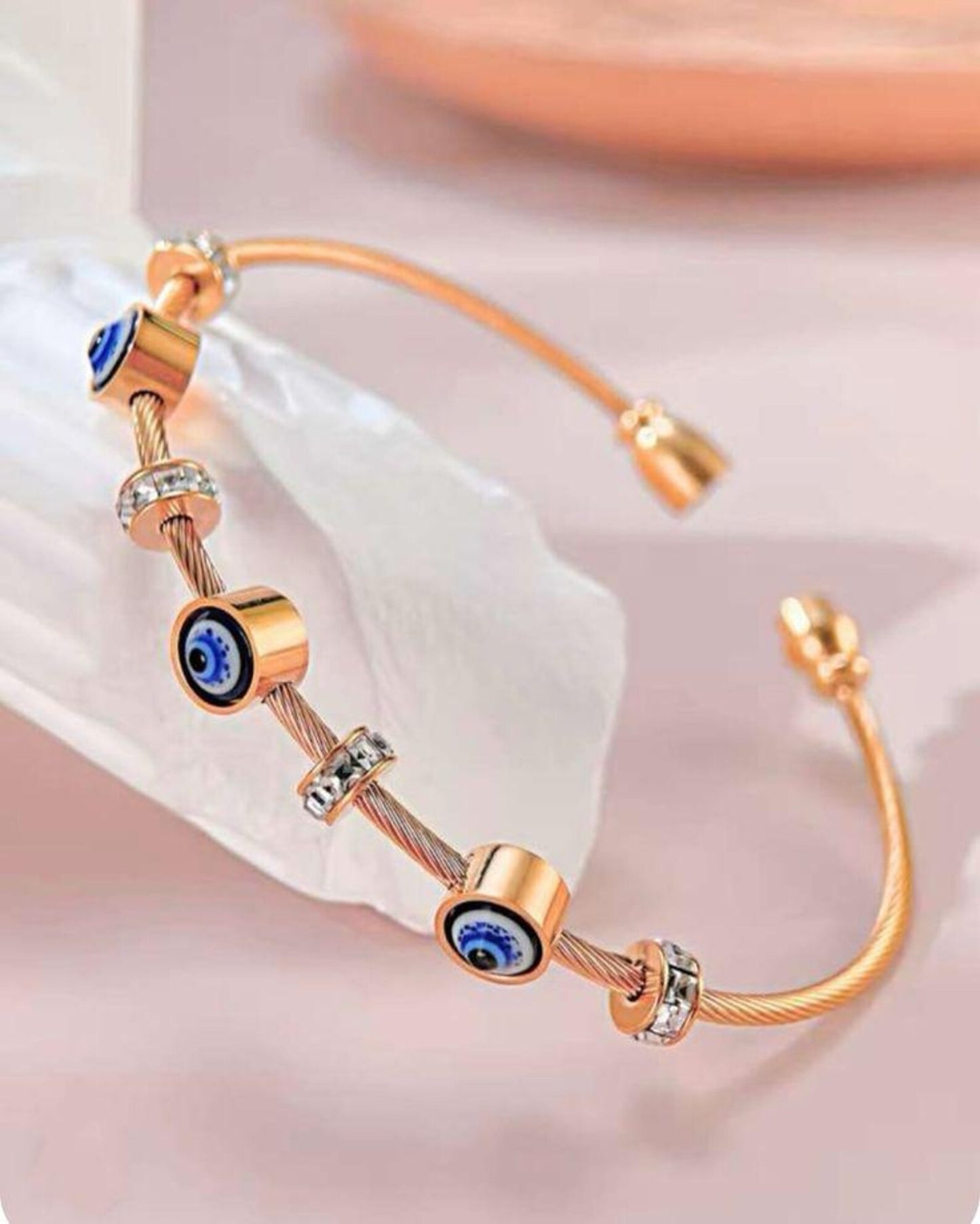 Evil Eye Classic Bangle-Stylish Protection and Elegance