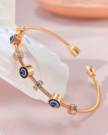 Evil Eye Classic Bangle-Stylish Protection and Elegance